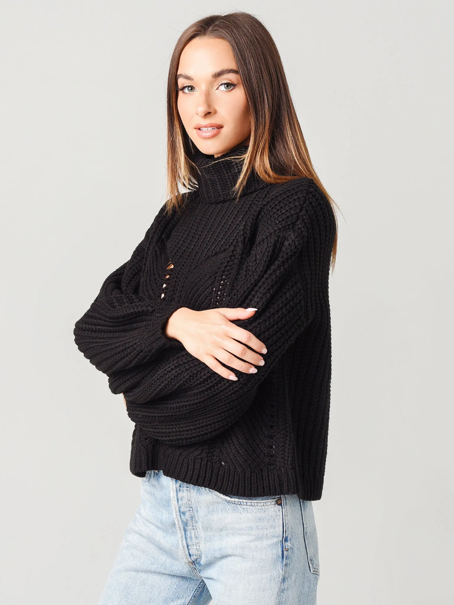 525 Women's Faux Corset Oversized Pullover