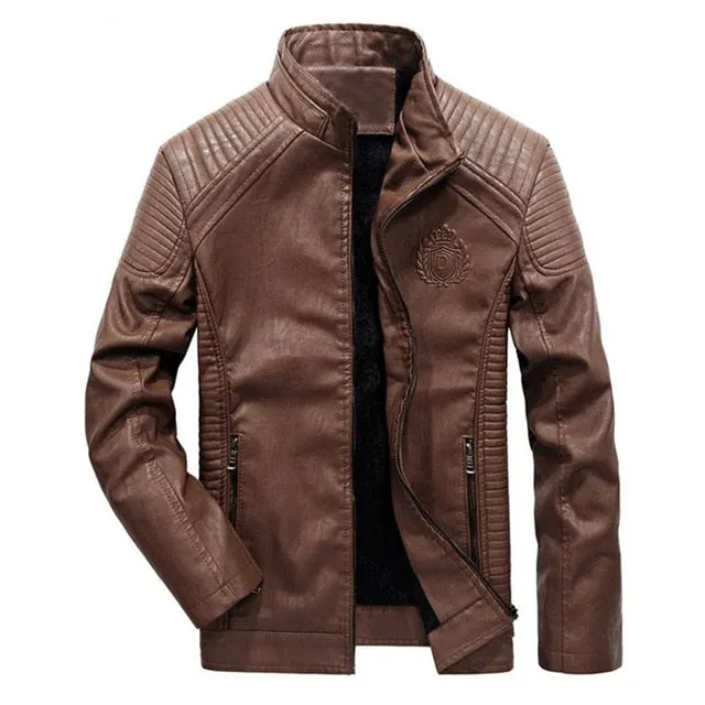 Autumn And Winter men's leather jacket Europe and America leisure leather jacket