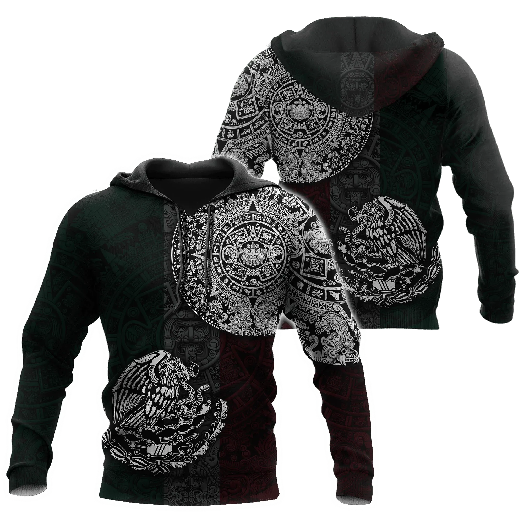 Aztec Mexican 3D All Over Print Hoodies, Aztec Hoodie Men And Women Hooey Aztec Hoodie Men'S