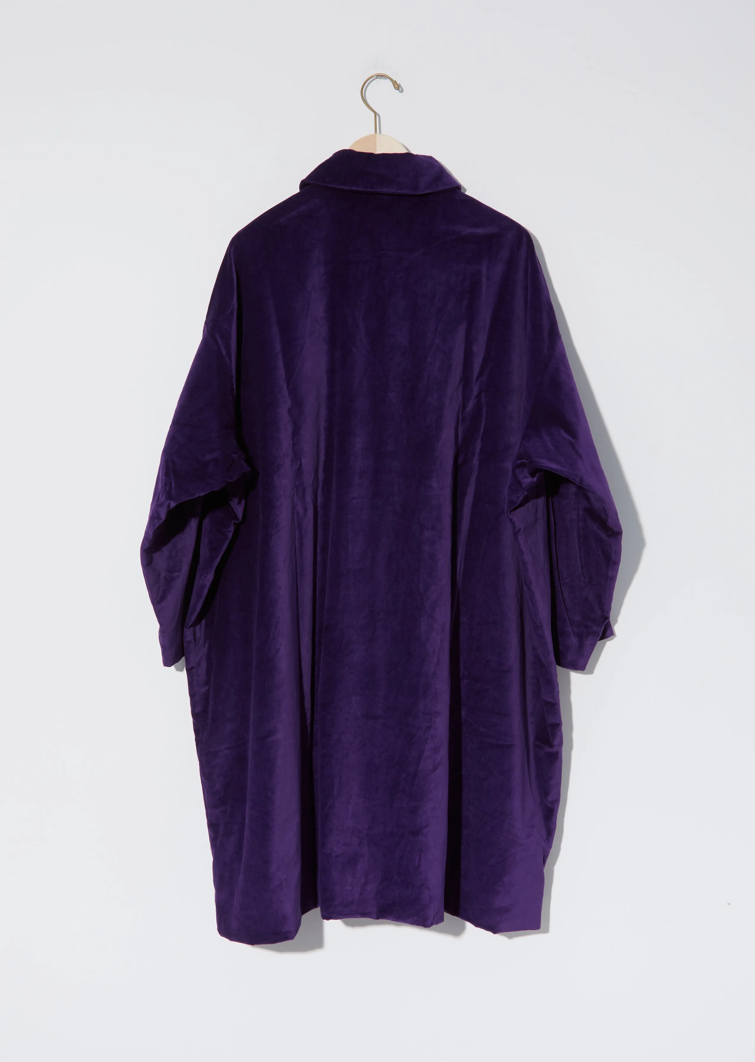 Blob Velvet Coat - Purple