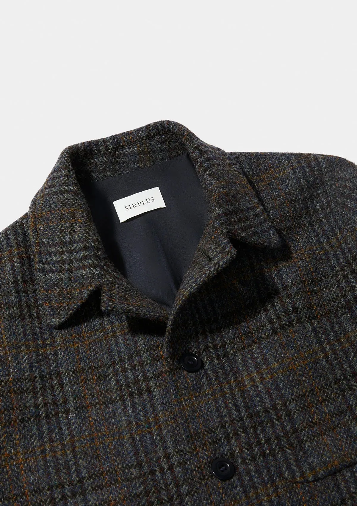 Blue Check Harris Tweed Chore Jacket