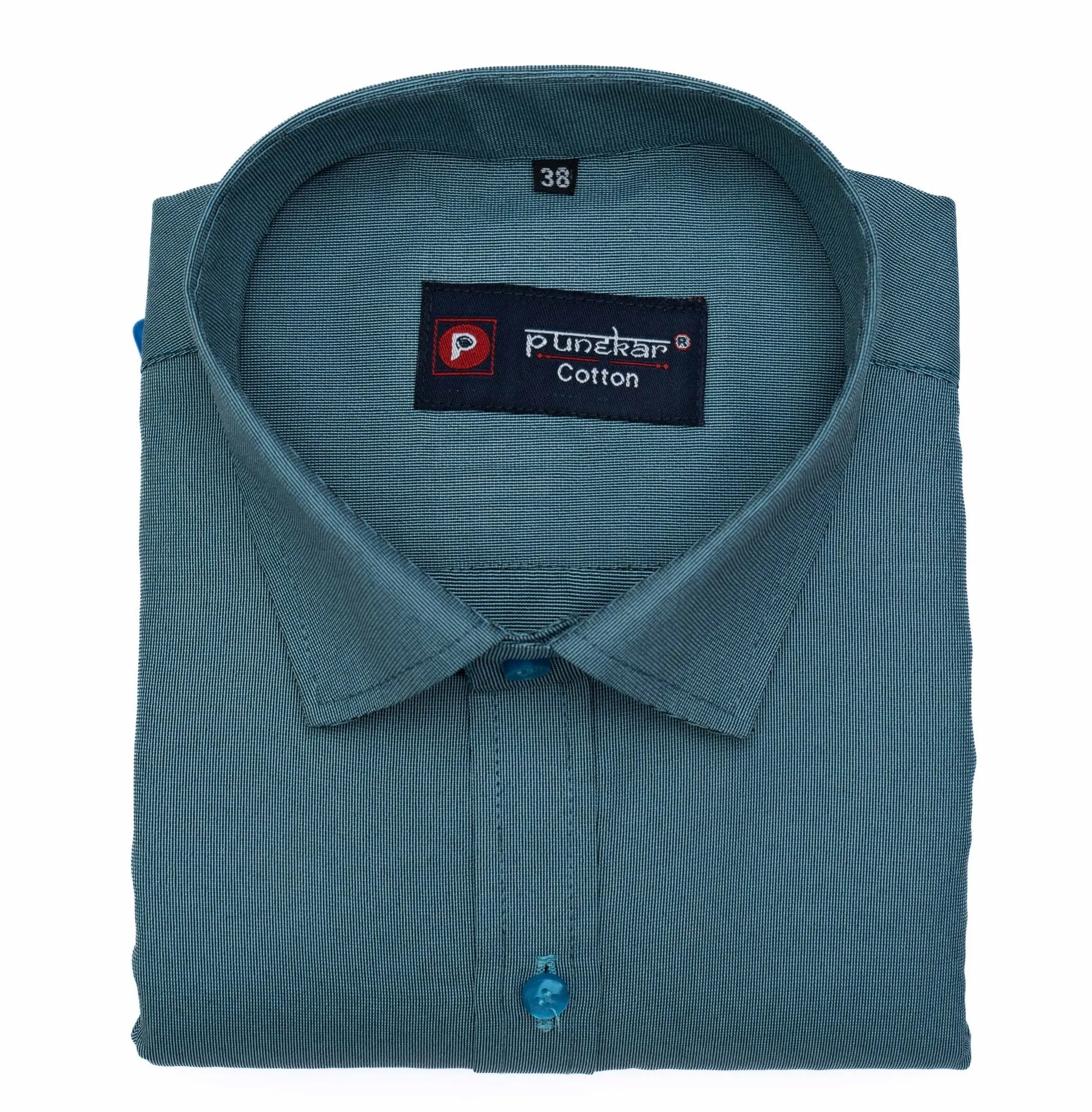 Blue Grey Color Polyester Shirt For Men