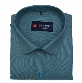 Blue Grey Color Polyester Shirt For Men