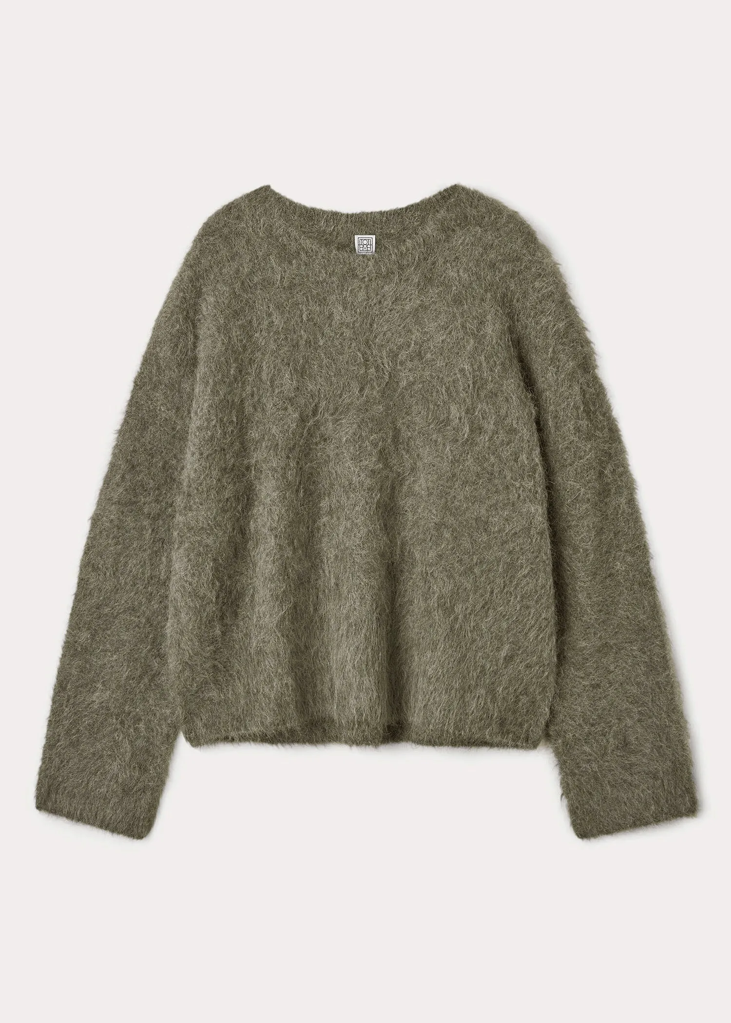 Boxy alpaca knit marsh