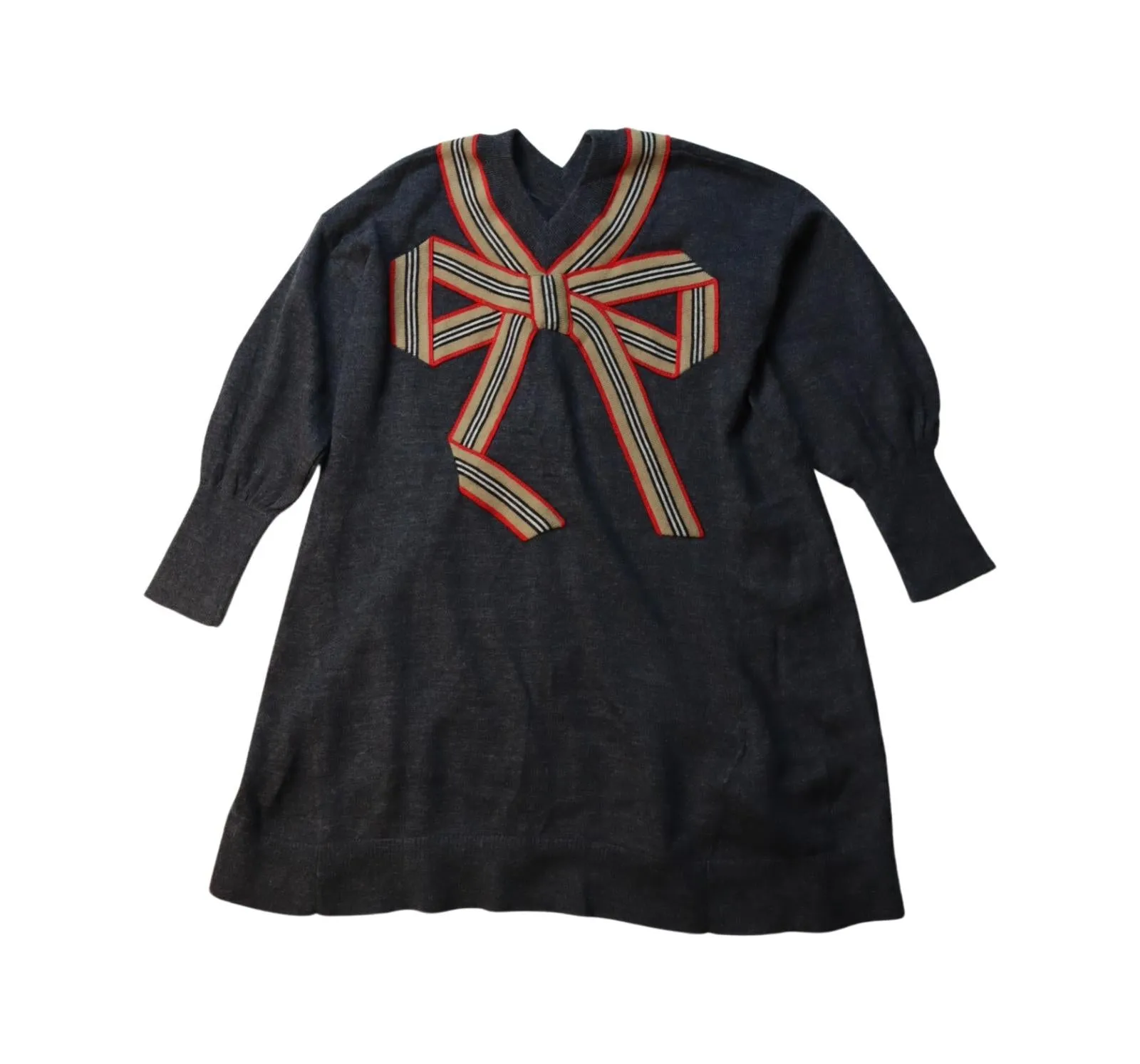 Burberry Long Sleeve Knitted Dress 4T