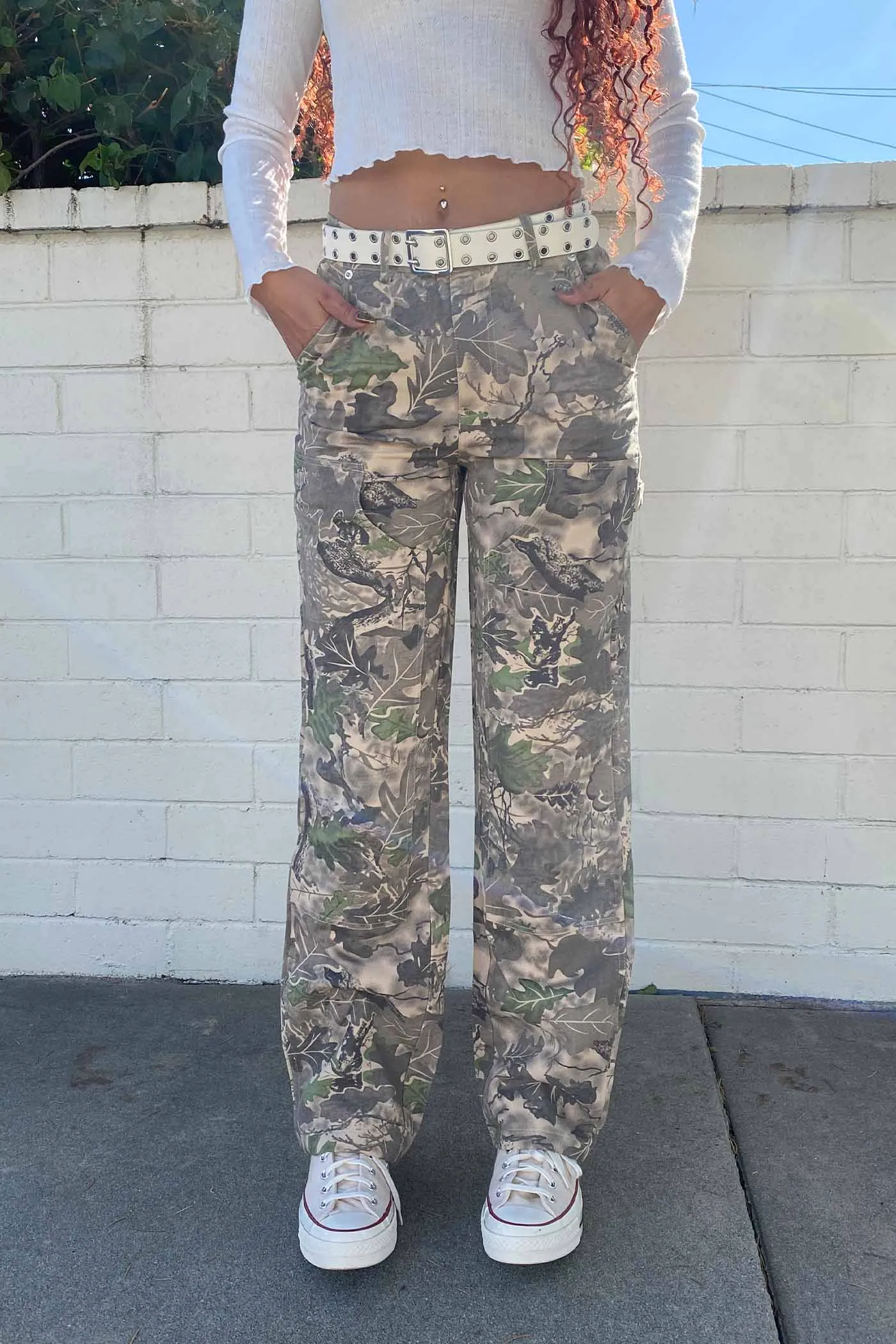 Cargo Camo Wide Leg Pants