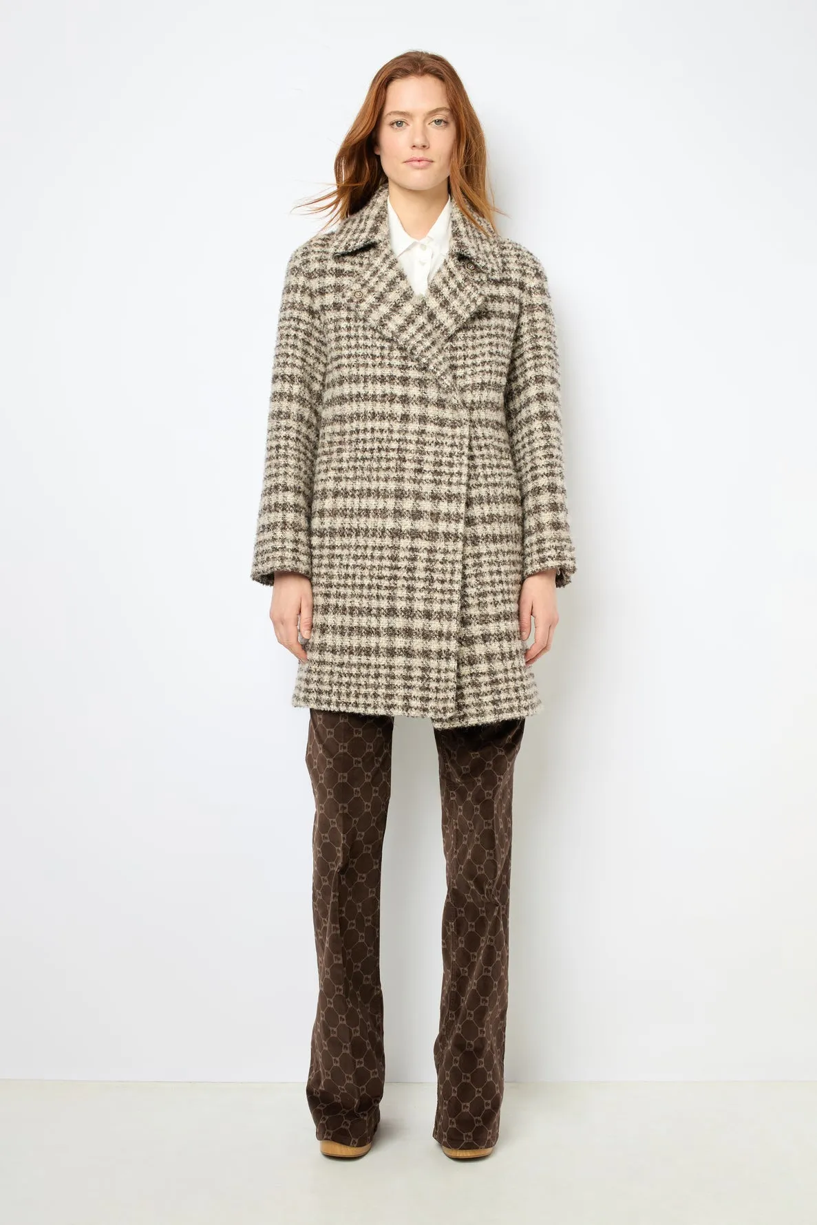 Coat Leopoldine Dam07a049 Brown