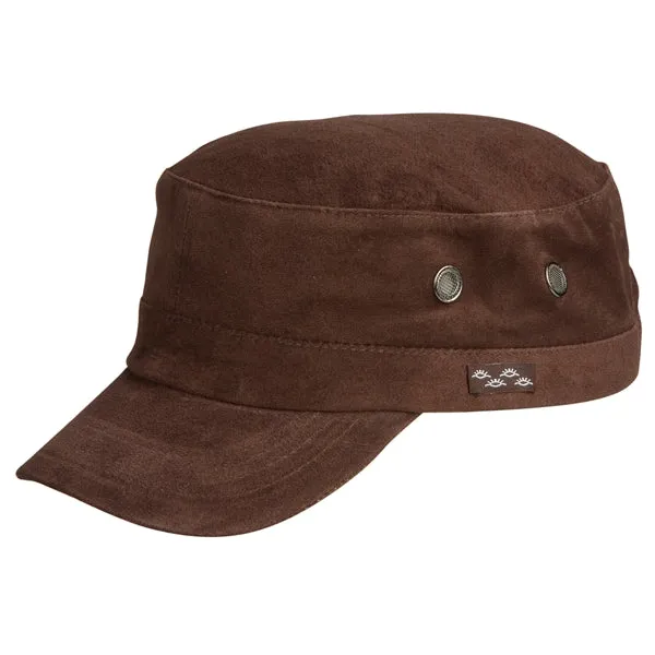 Conner Genuine Suede Leather Design Army Cap