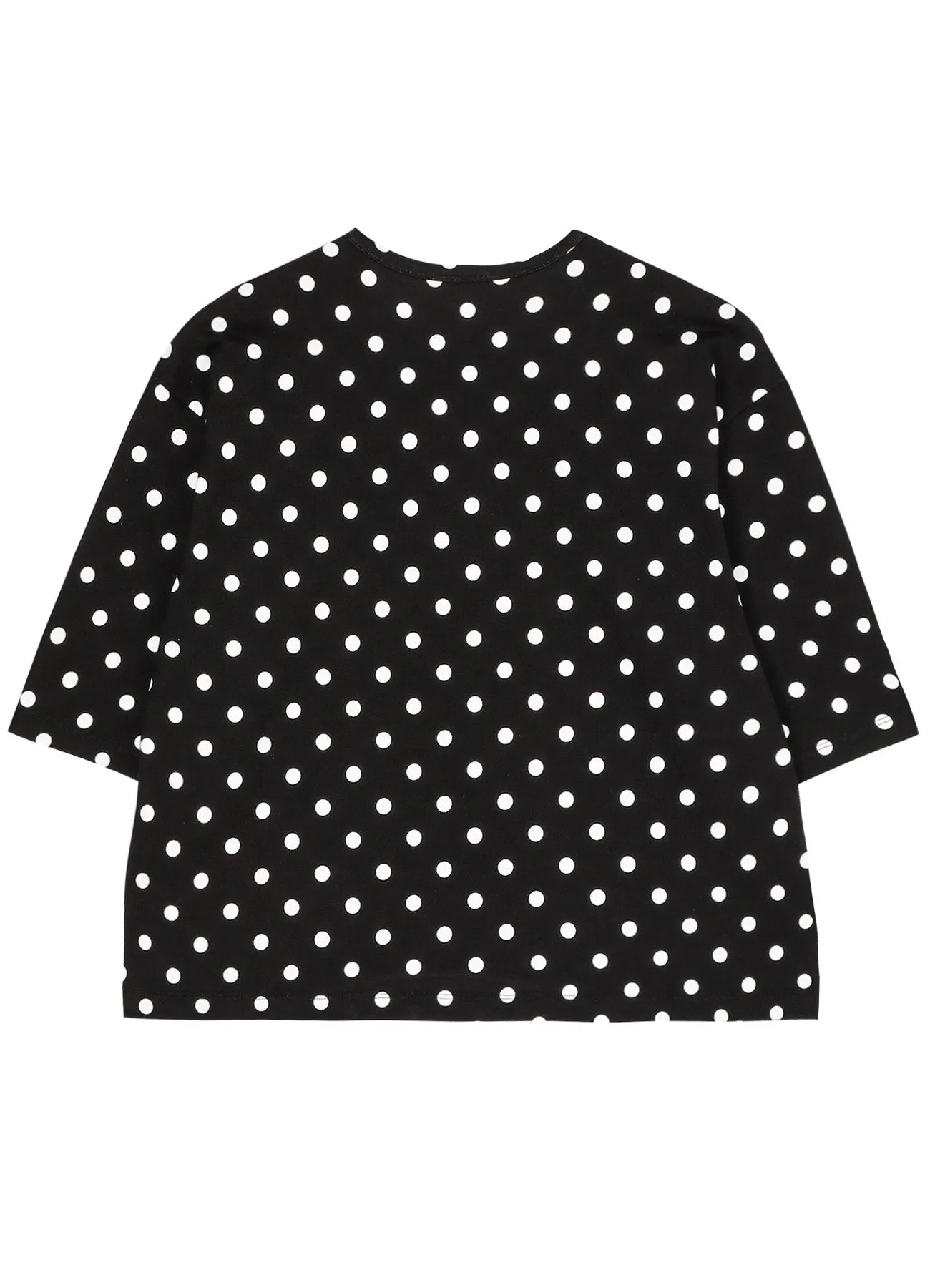 COTTON JERSEY DOT PRINT WIDE SHIRTS