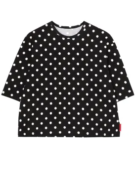 COTTON JERSEY DOT PRINT WIDE SHIRTS