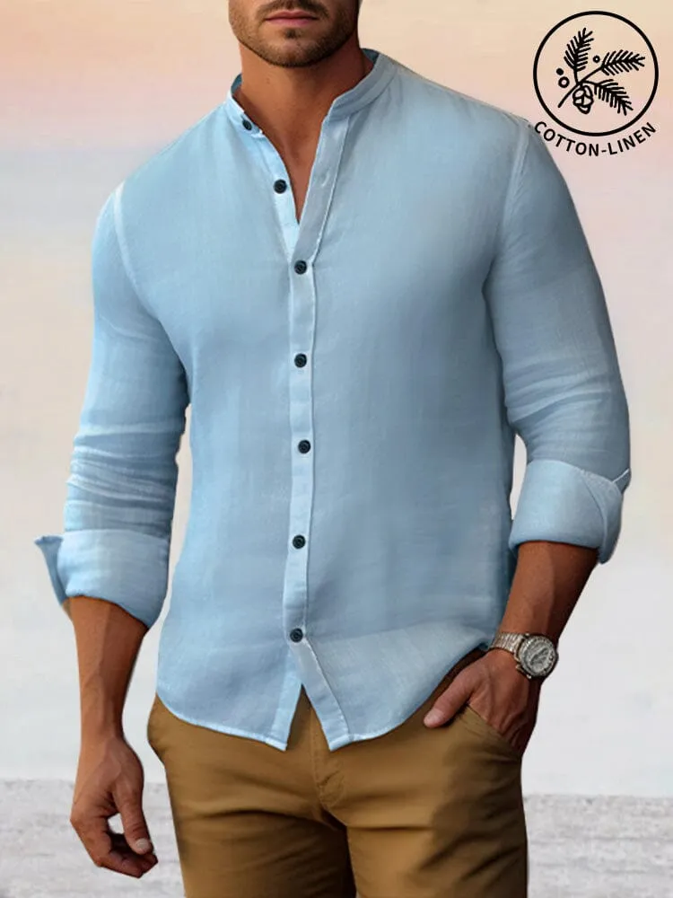 Cozy Simple Cotton Linen Shirt