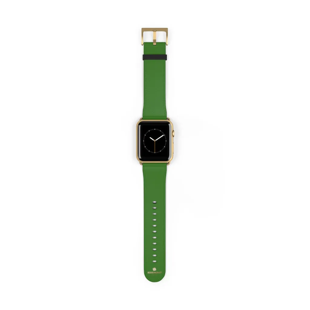 Emerald Green Apple Watch Band, 38mm/42mm Solid Color Best Watch Band- Made in USA