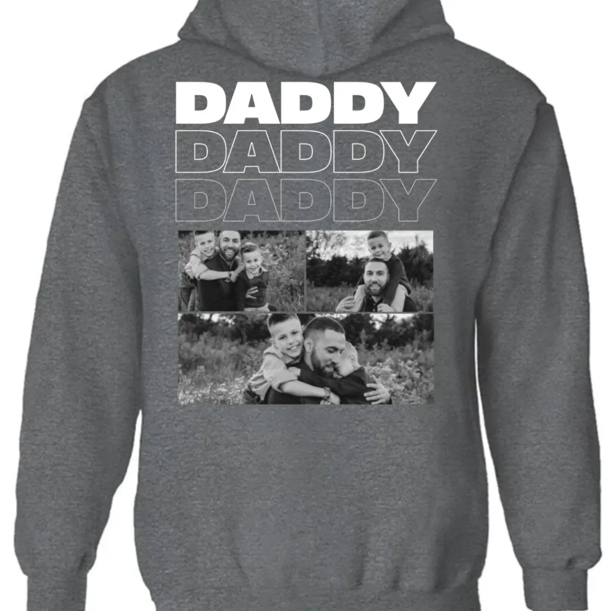 Family - Custom Photo B&W - Personalized Unisex T-shirt, Hoodie, Sweatshirt (TB)