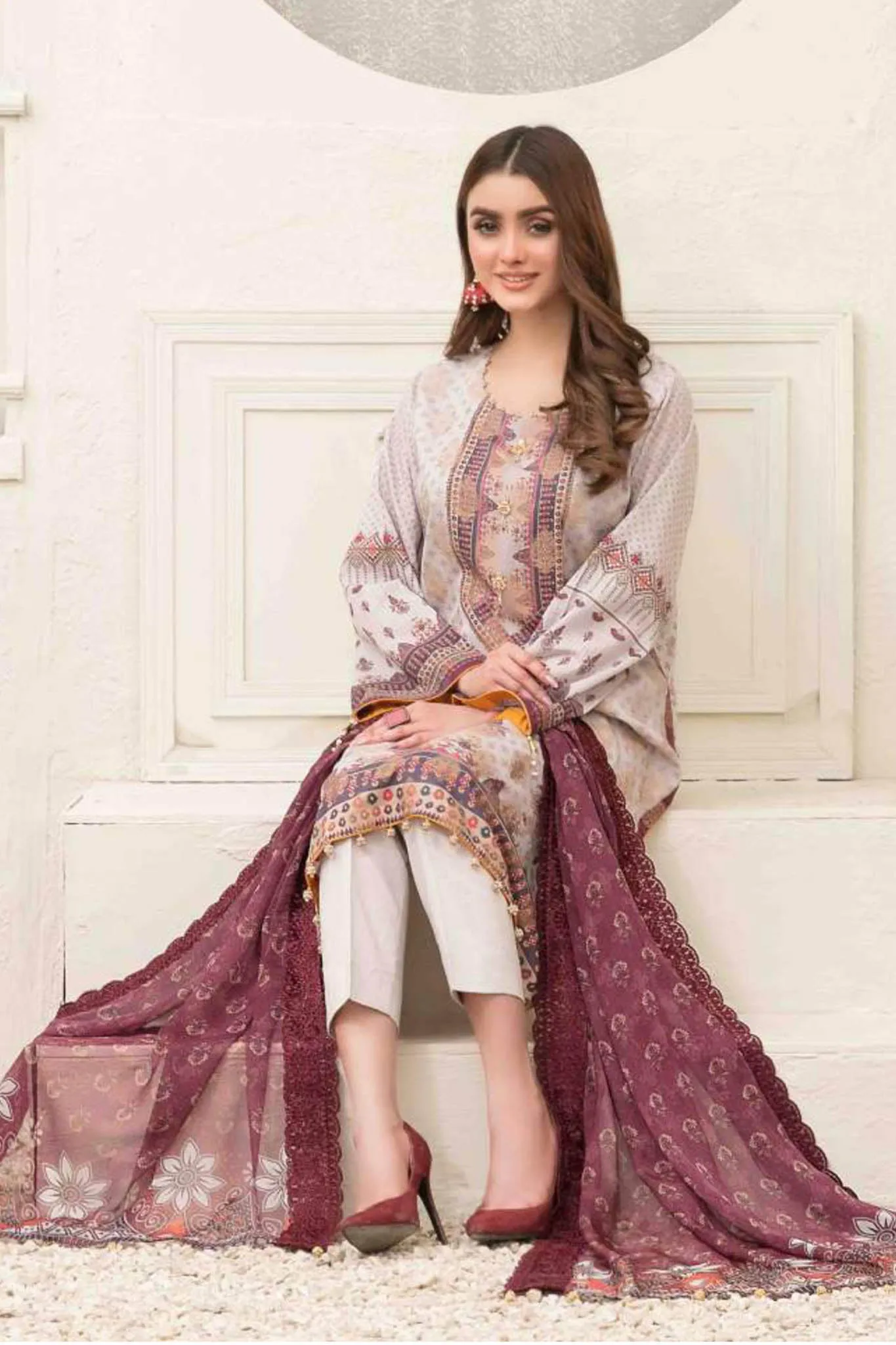 Fasana by Tawakkal Unstitched 3 Piece Banarsi Lawn Collection'2022-FBS-6665