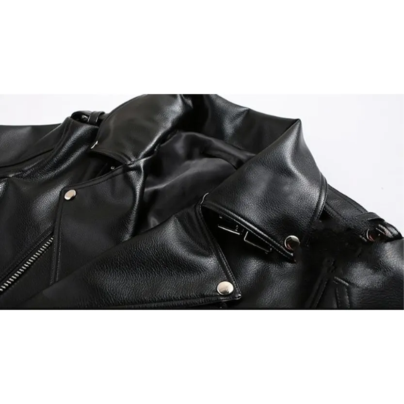 Funki Buys | Jackets | Men's Premium Faux Leather Biker Jacket