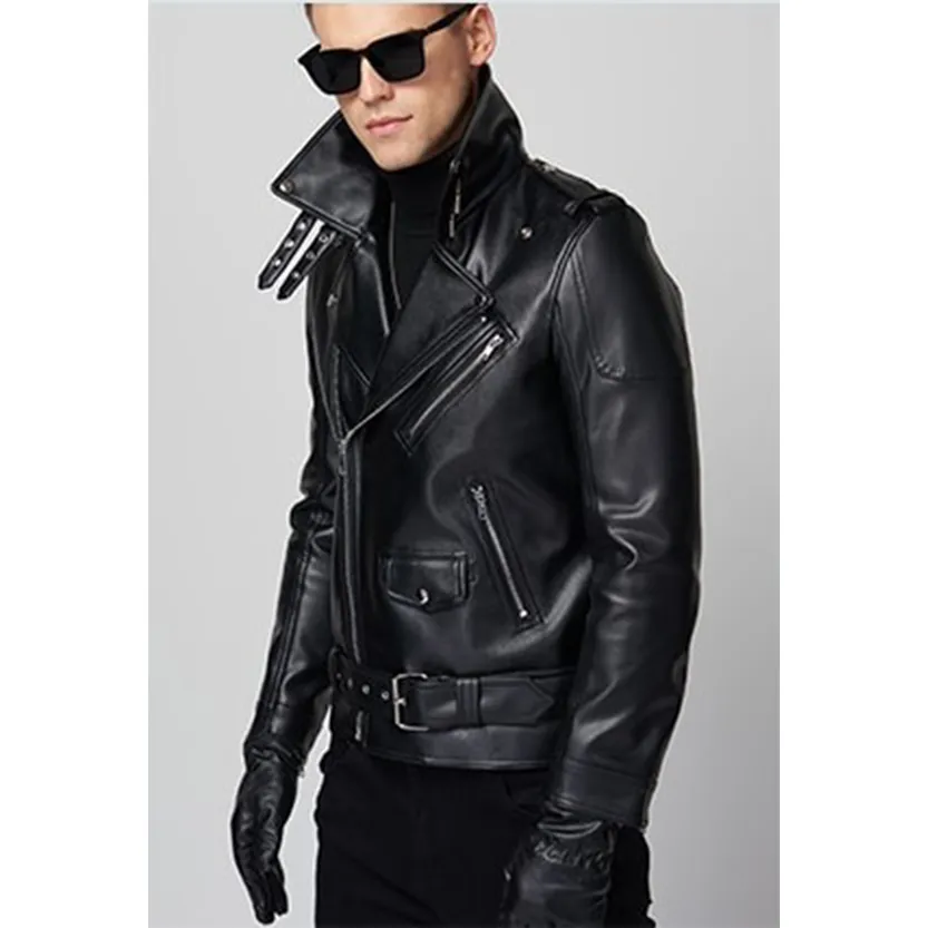 Funki Buys | Jackets | Men's Premium Faux Leather Biker Jacket