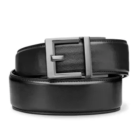 G2 GUNMETAL BUCKLE | LEATHER GARRISON GUN BELT 1.75"