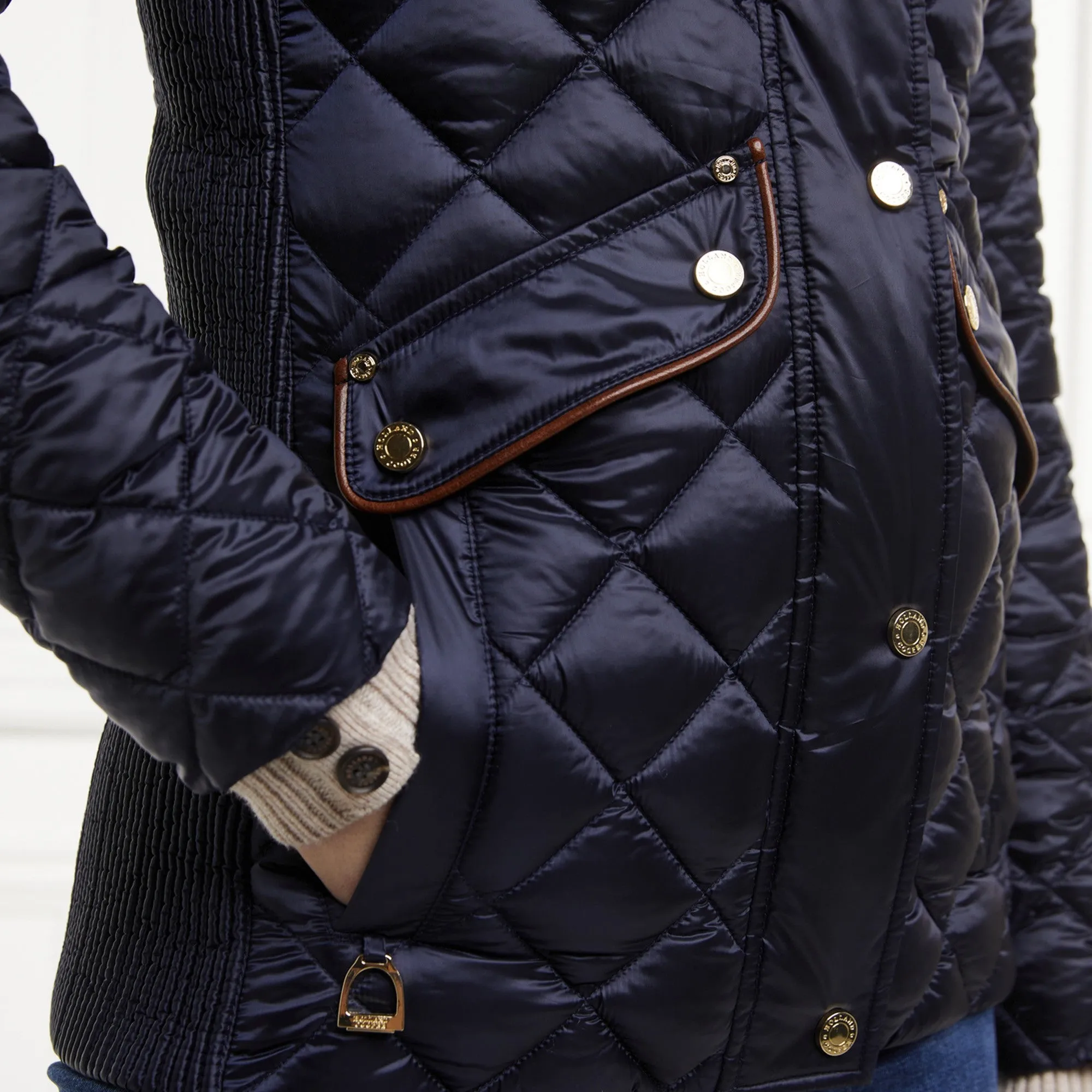 Holland Cooper Charlbury Quilted Jacket - Ink Navy