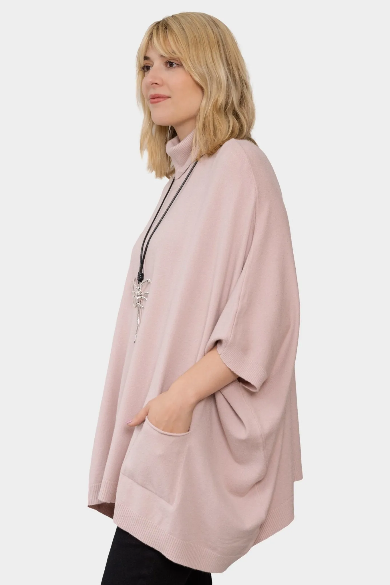 Jasmine Sweater Poncho (One-Size)