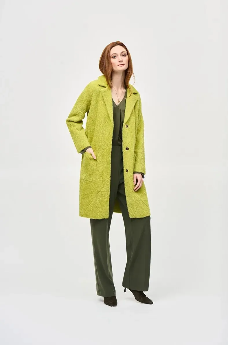 Joseph Ribkoff Quilted Detail Coat Wasabi