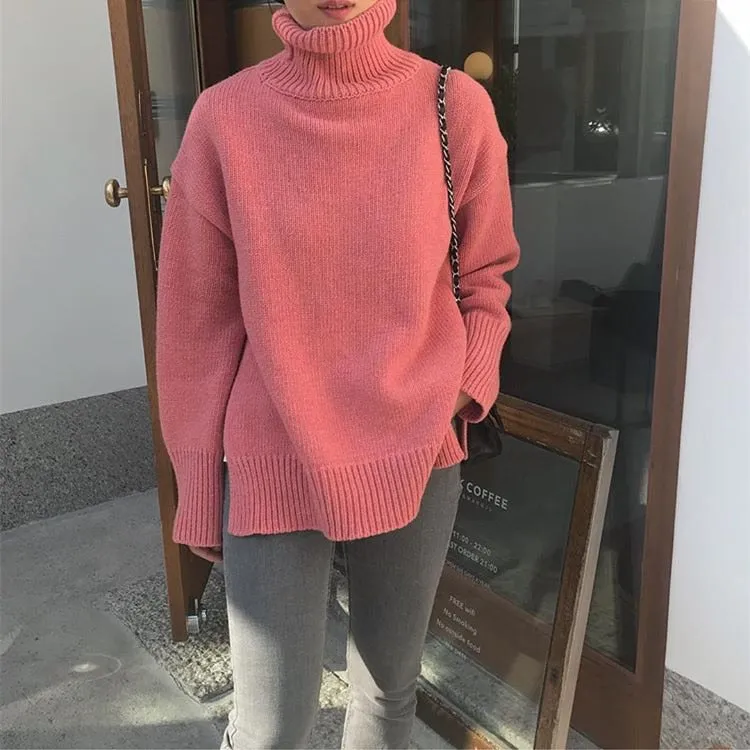 Knitted Turtleneck Pullover