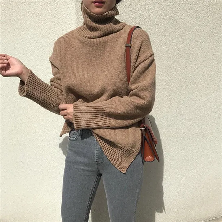 Knitted Turtleneck Pullover