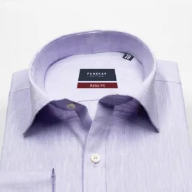 Lavender Color Poly Cotton Shirt For Men