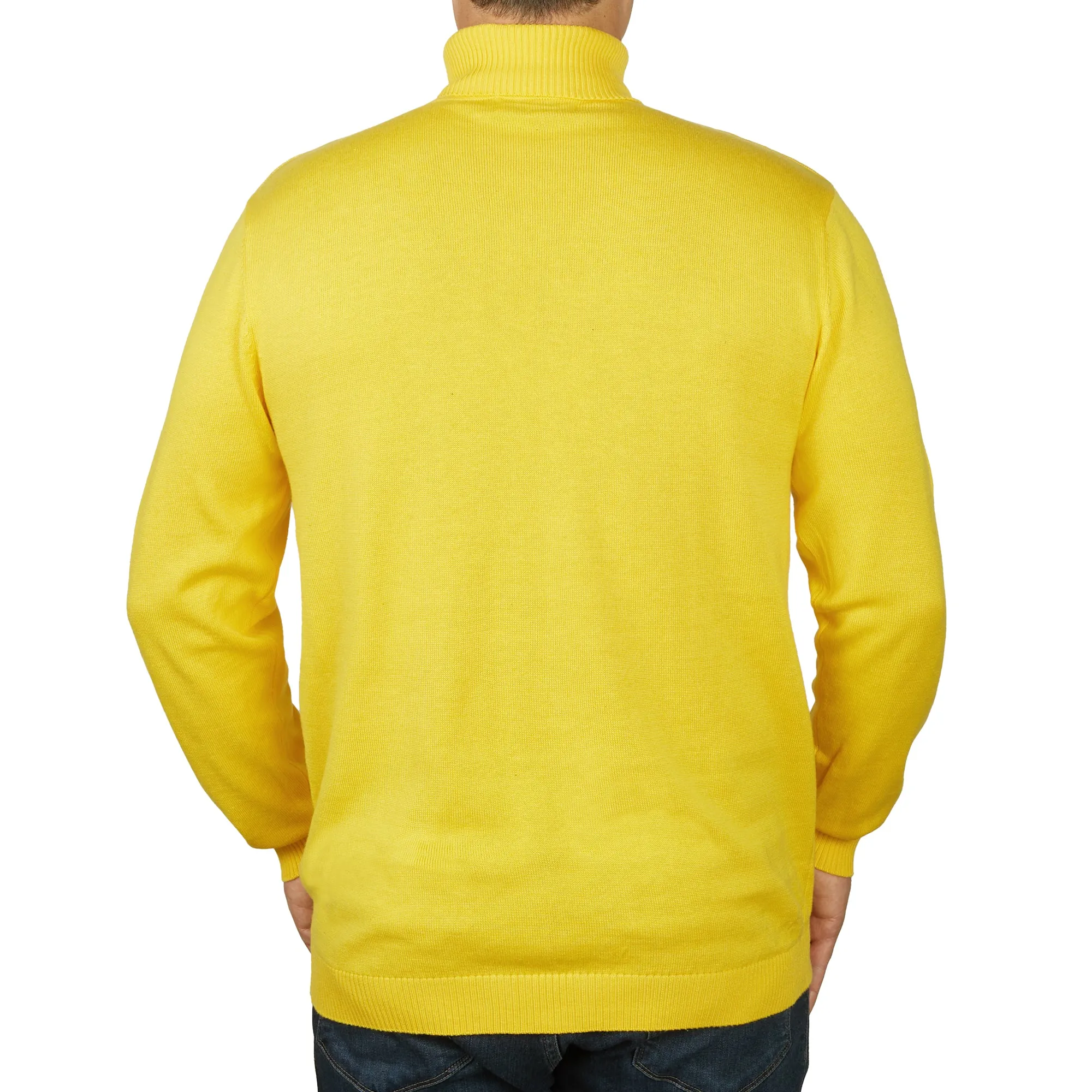 Long Sleeve Turtle Neck Sweater by Lorenzo Franco-Yellow