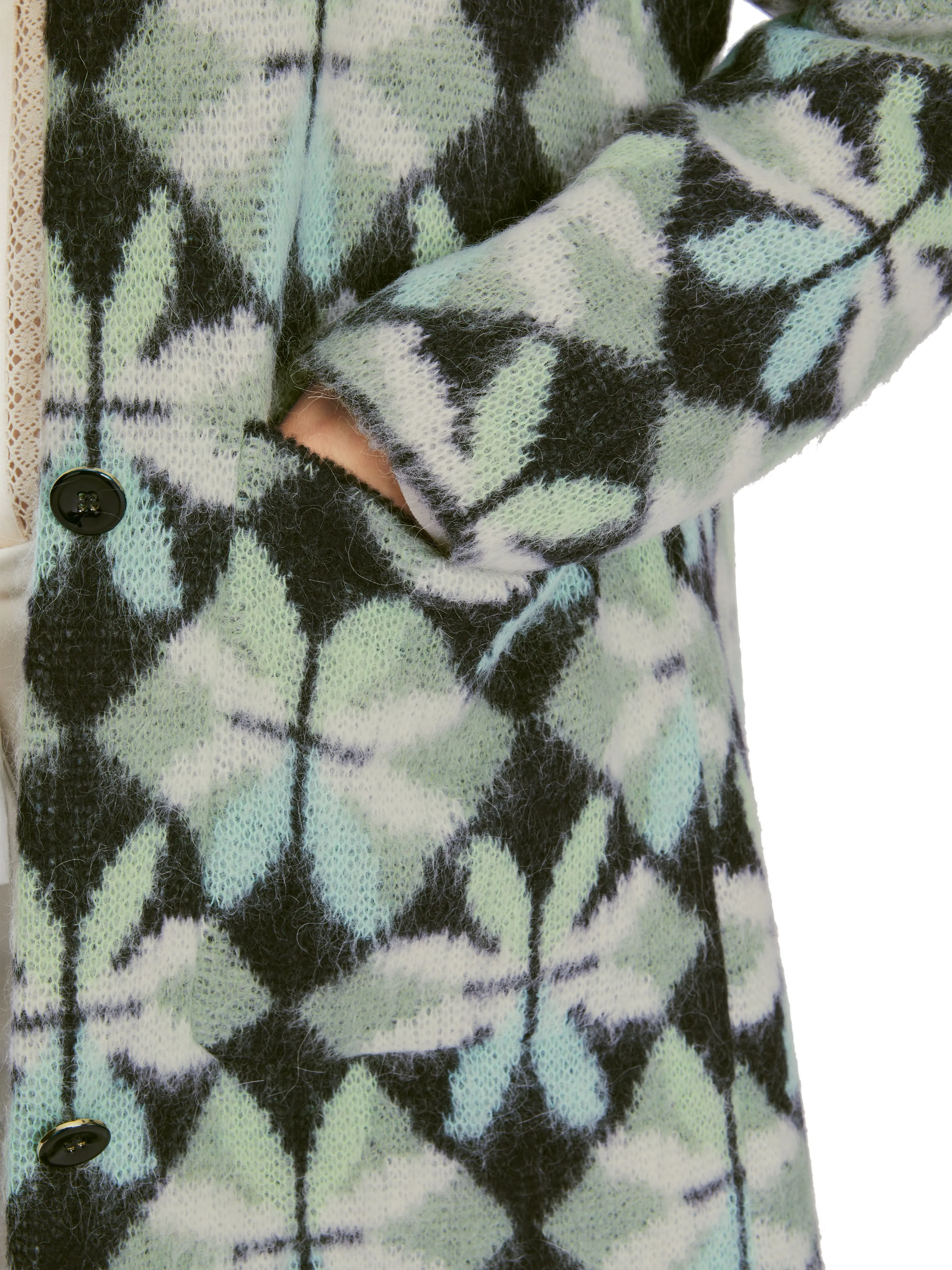 MARC CAIN Sage Patterned Coat