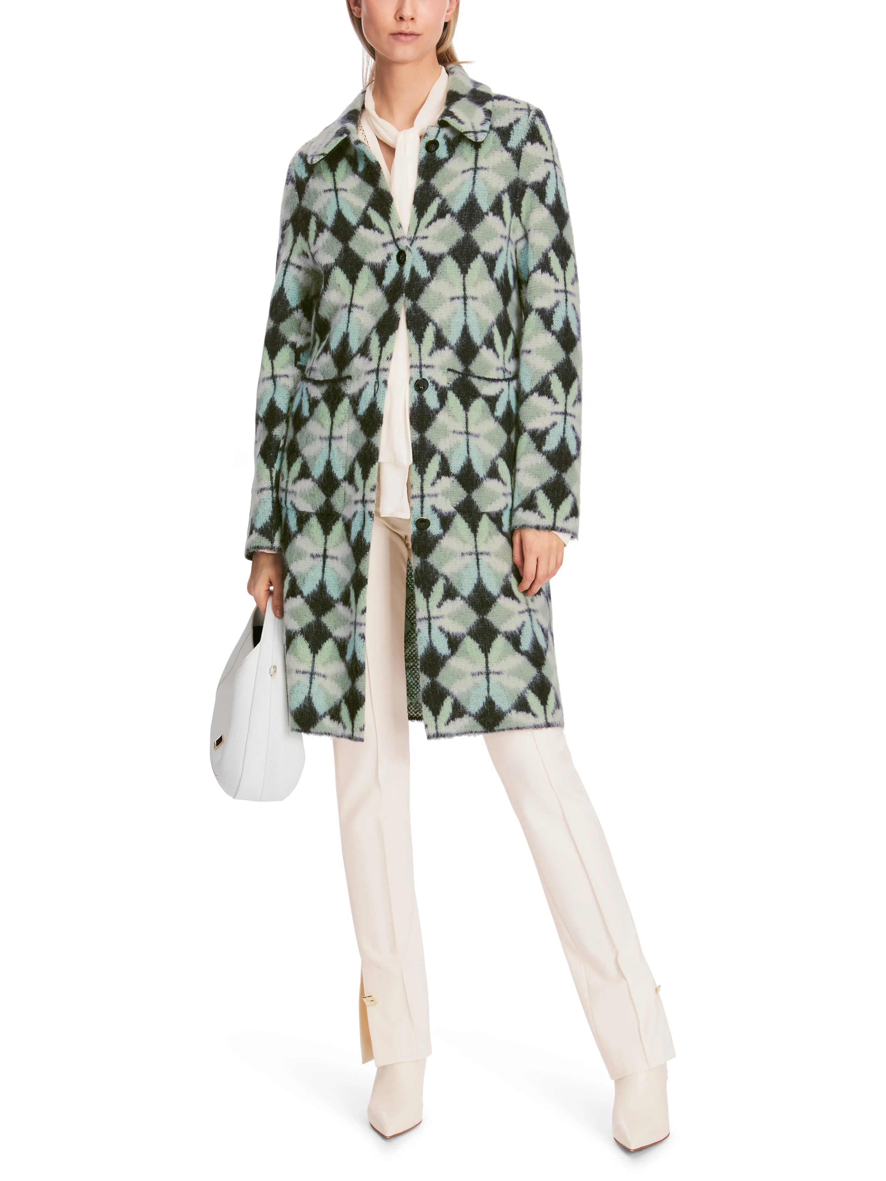 MARC CAIN Sage Patterned Coat