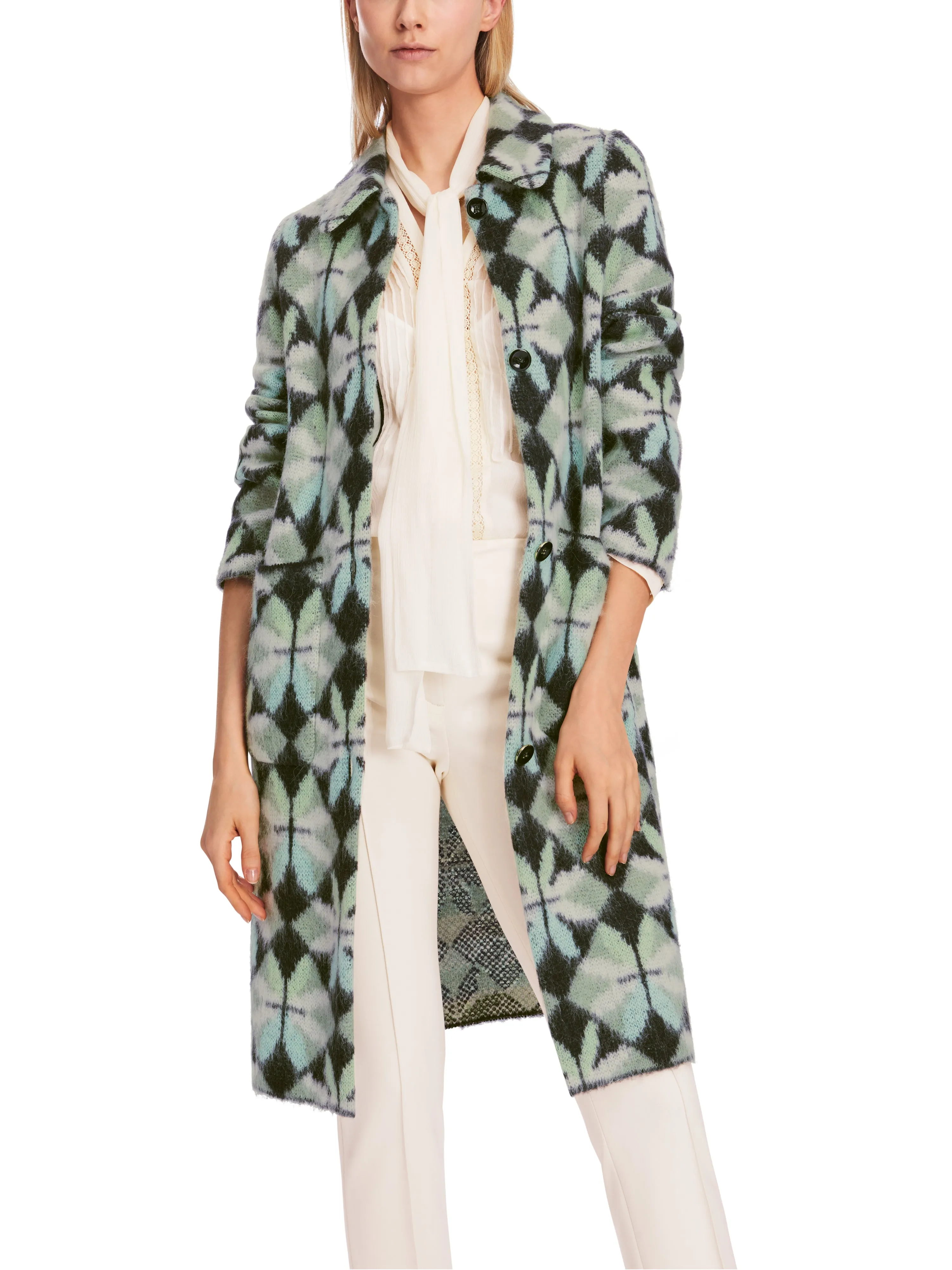 MARC CAIN Sage Patterned Coat