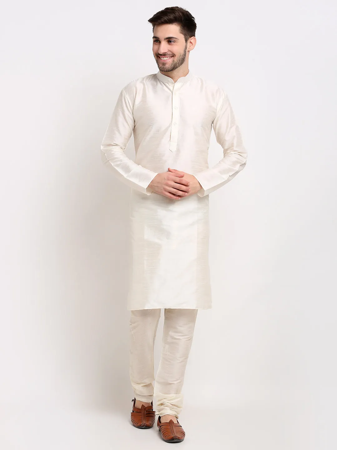 Men's Ikat Print Nehru Jacket & Kurta Pyjama ( JOKPWC W-D 4030Sky ) - Virat Fashions