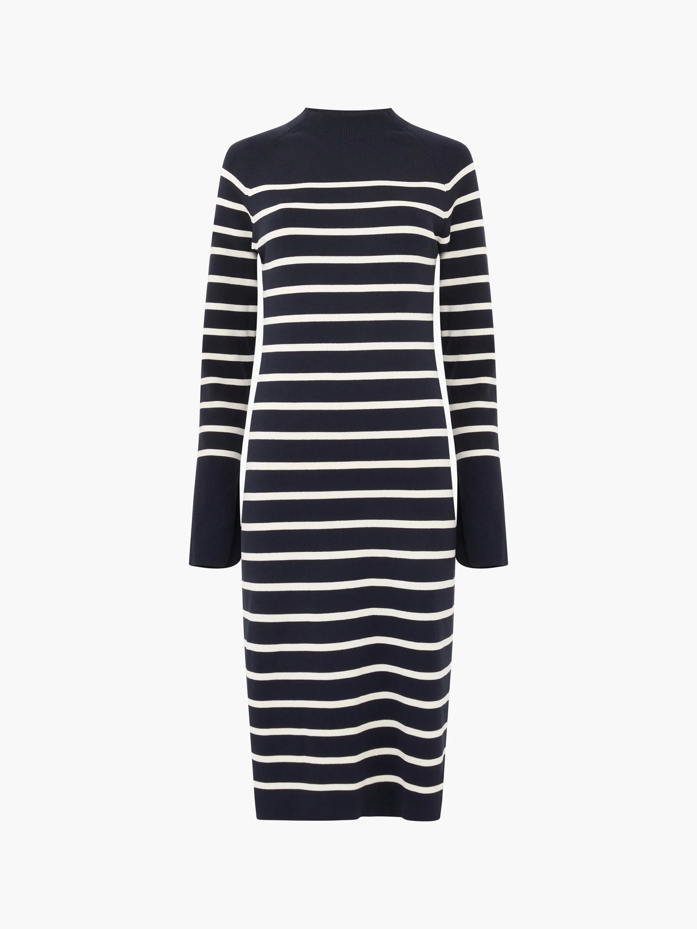 Milena Striped Knit Midi Dress