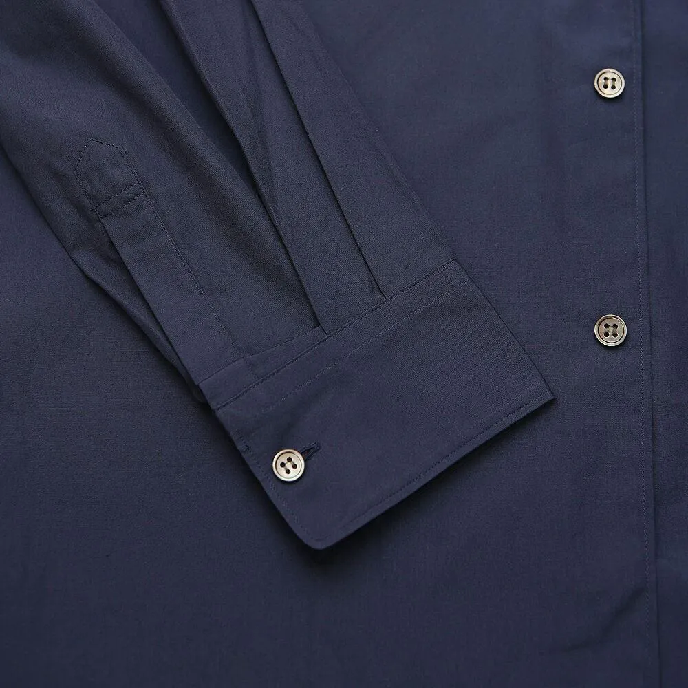 Navy Blue Cotton Shirt