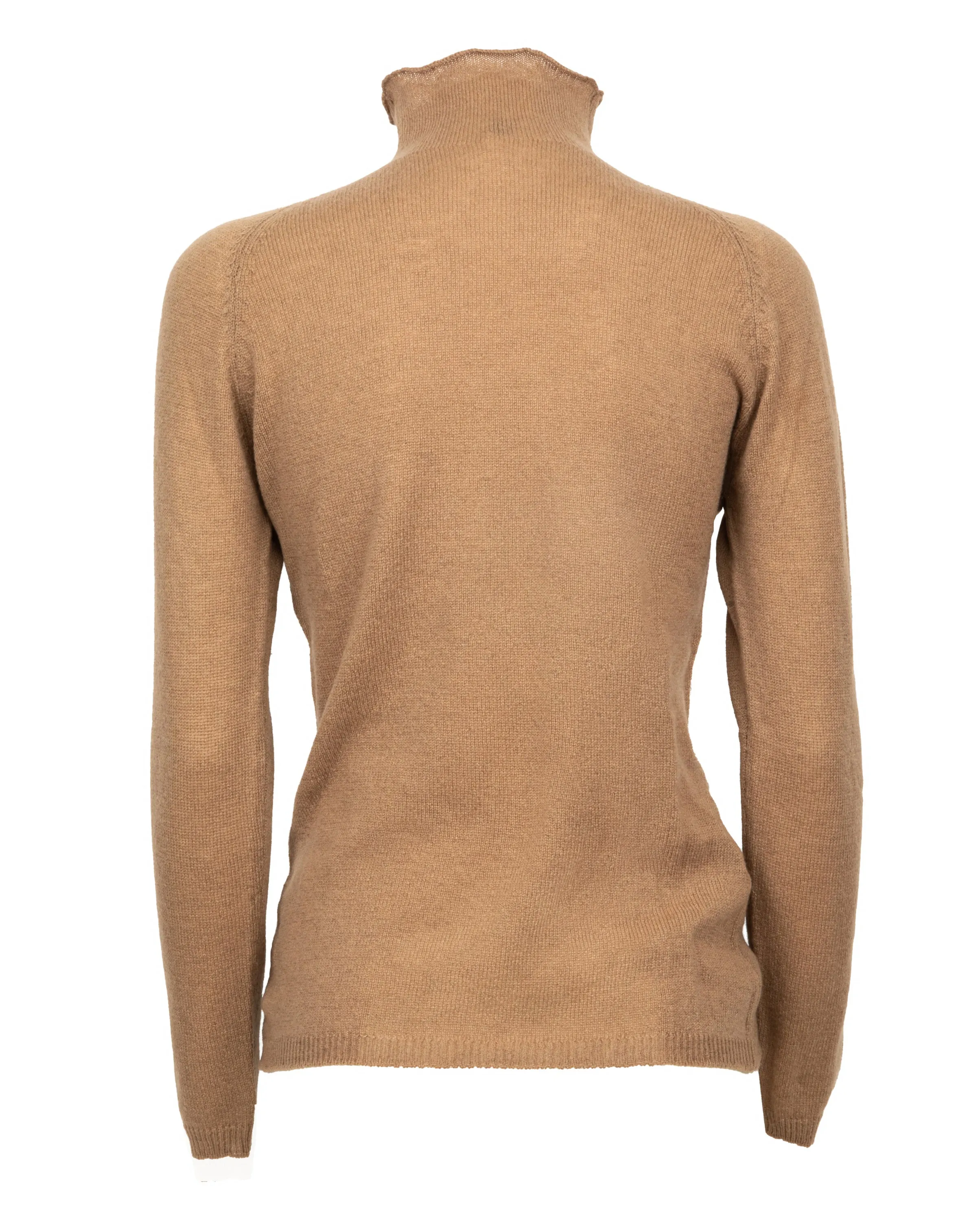 NEW FALL 24 - Women's Ultralight Cashmere Raglan Turtleneck Camel