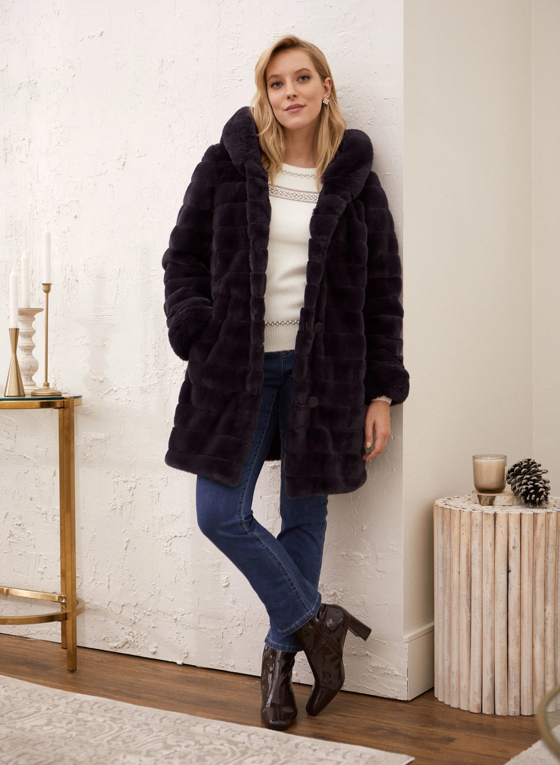 Nuage - Reversible Faux Fur Coat