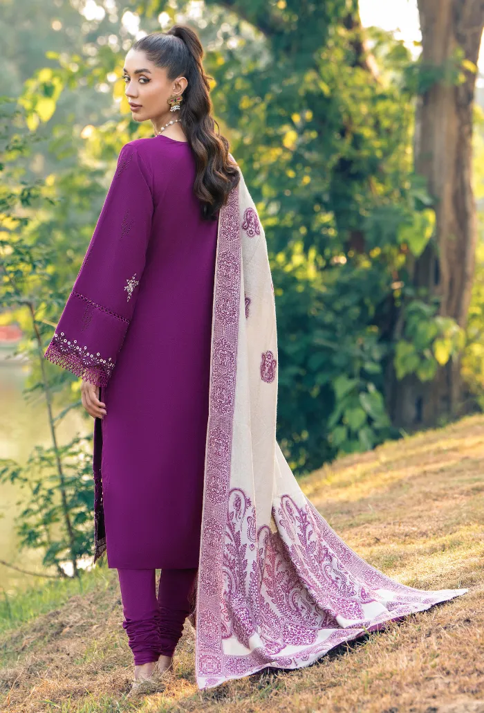 Onora By Humdum Unstitched 3 Piece Emb Khaddar Winter Collection'2024-D-03