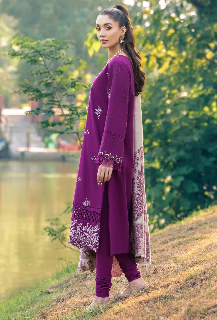 Onora By Humdum Unstitched 3 Piece Emb Khaddar Winter Collection'2024-D-03