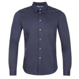 Paul Smith Tailored Fit Plain Shirt in Navy