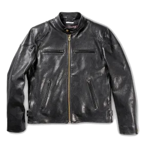 "Café Racer" Leather Jacket - Black