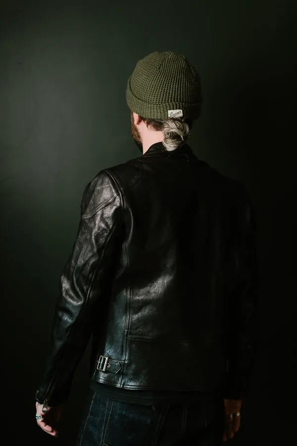 "Café Racer" Leather Jacket - Black