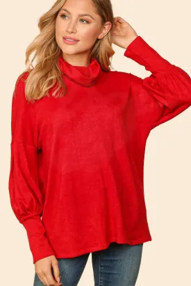 Red Turtleneck Sweater