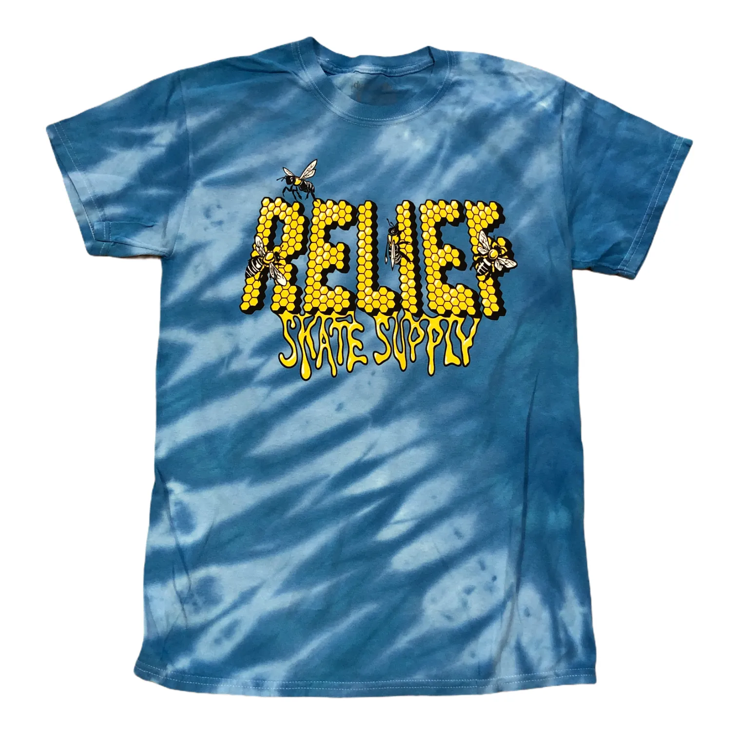 Relief Honey Bee Tiger Stripe Blue T Shirt