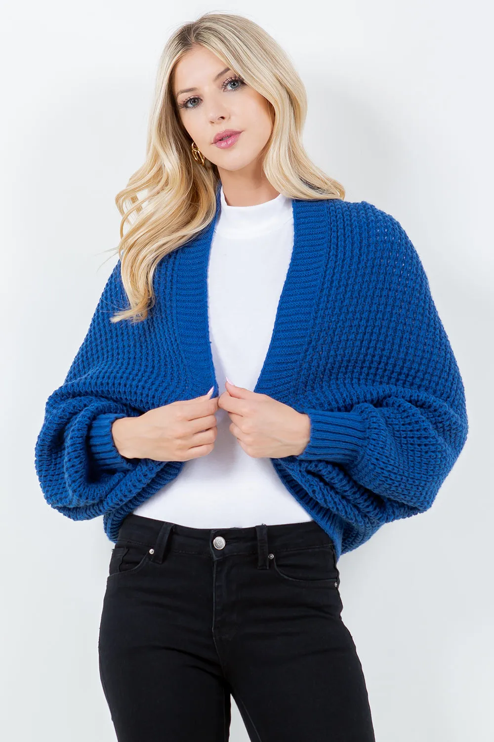 SH-4309 Solid Color Shrug