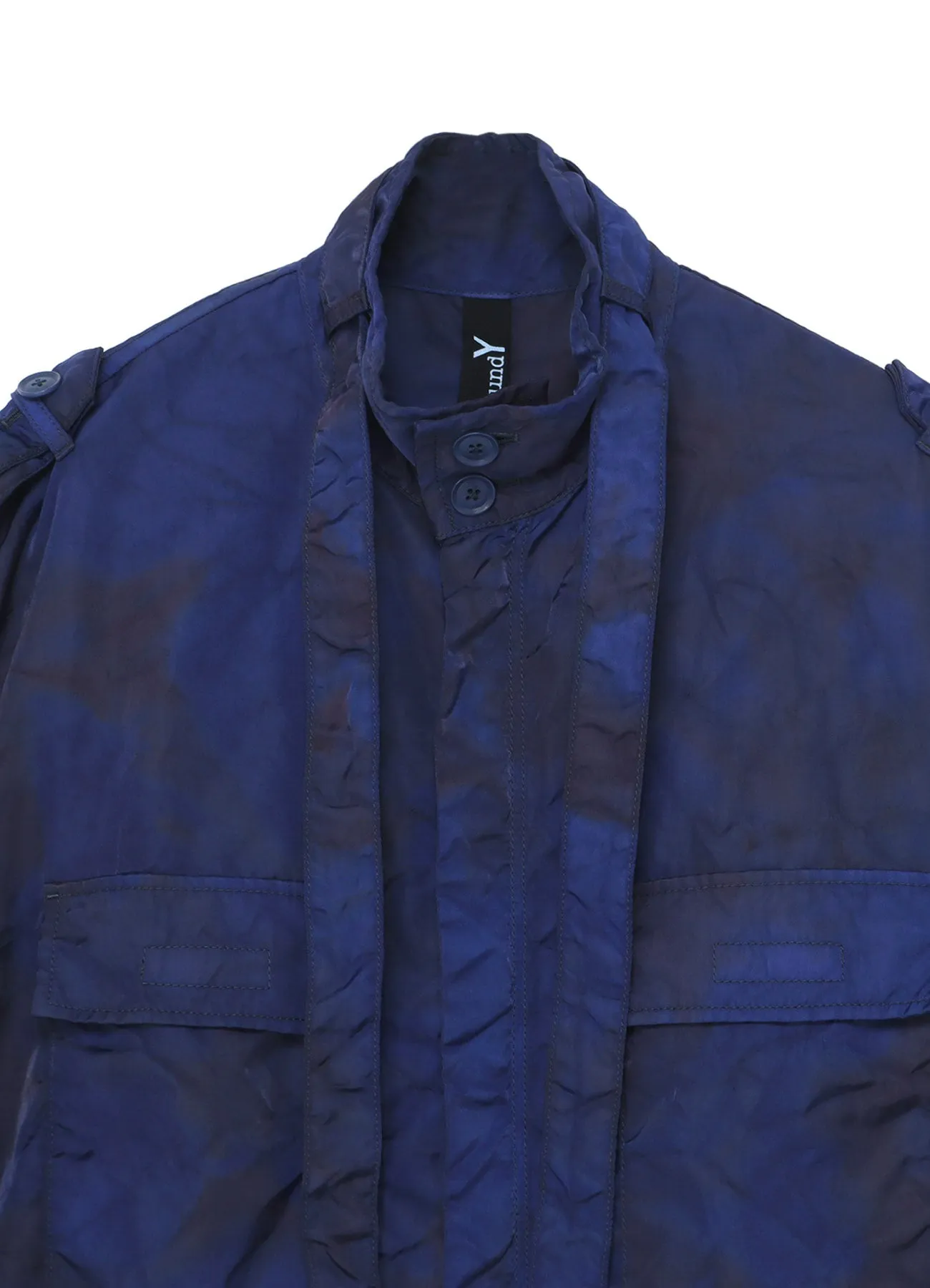 SPECK DYED NYLON CROSS MILITARY DRESS SHIRT