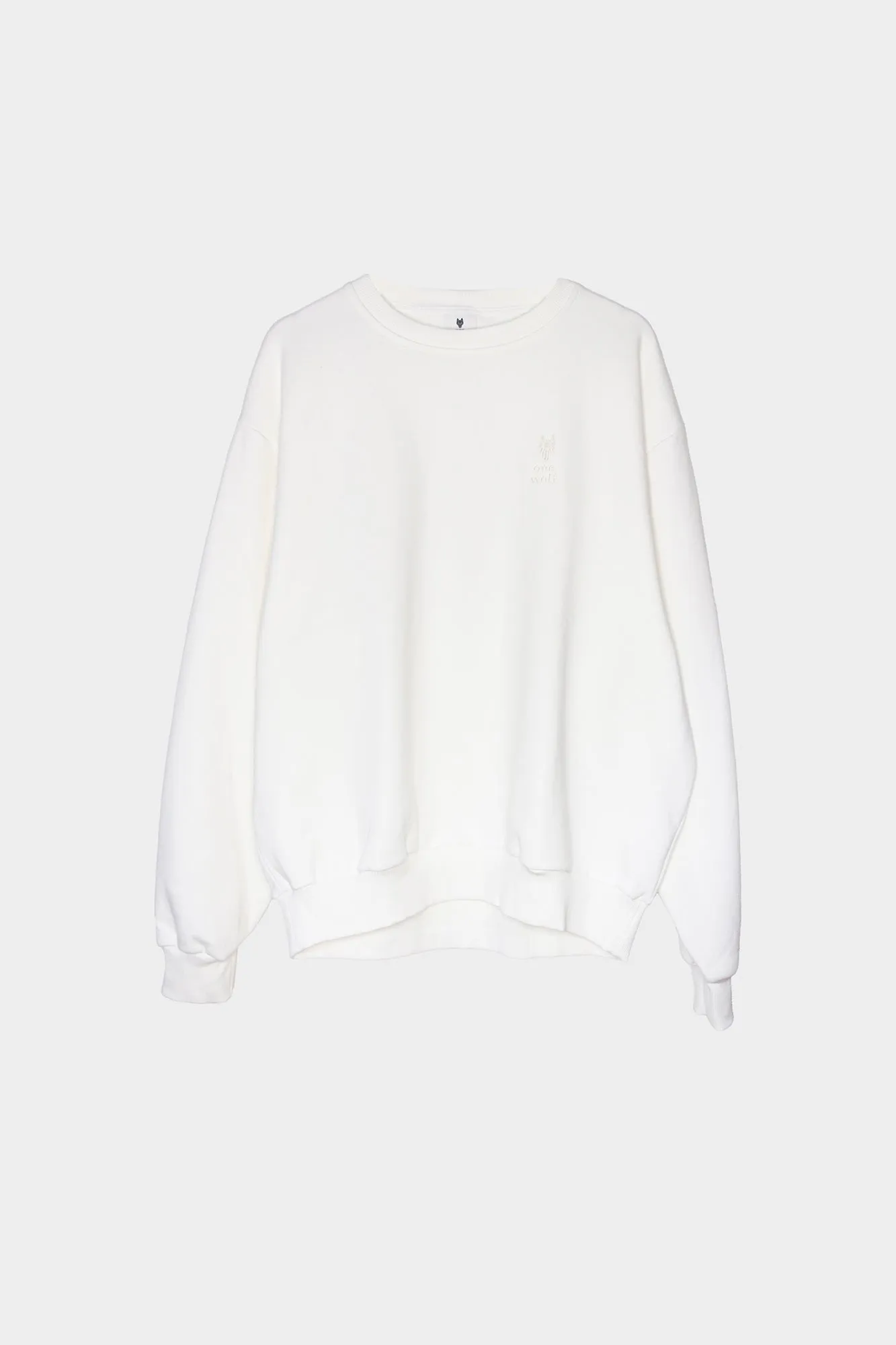 Sweater One Wolf oversize white