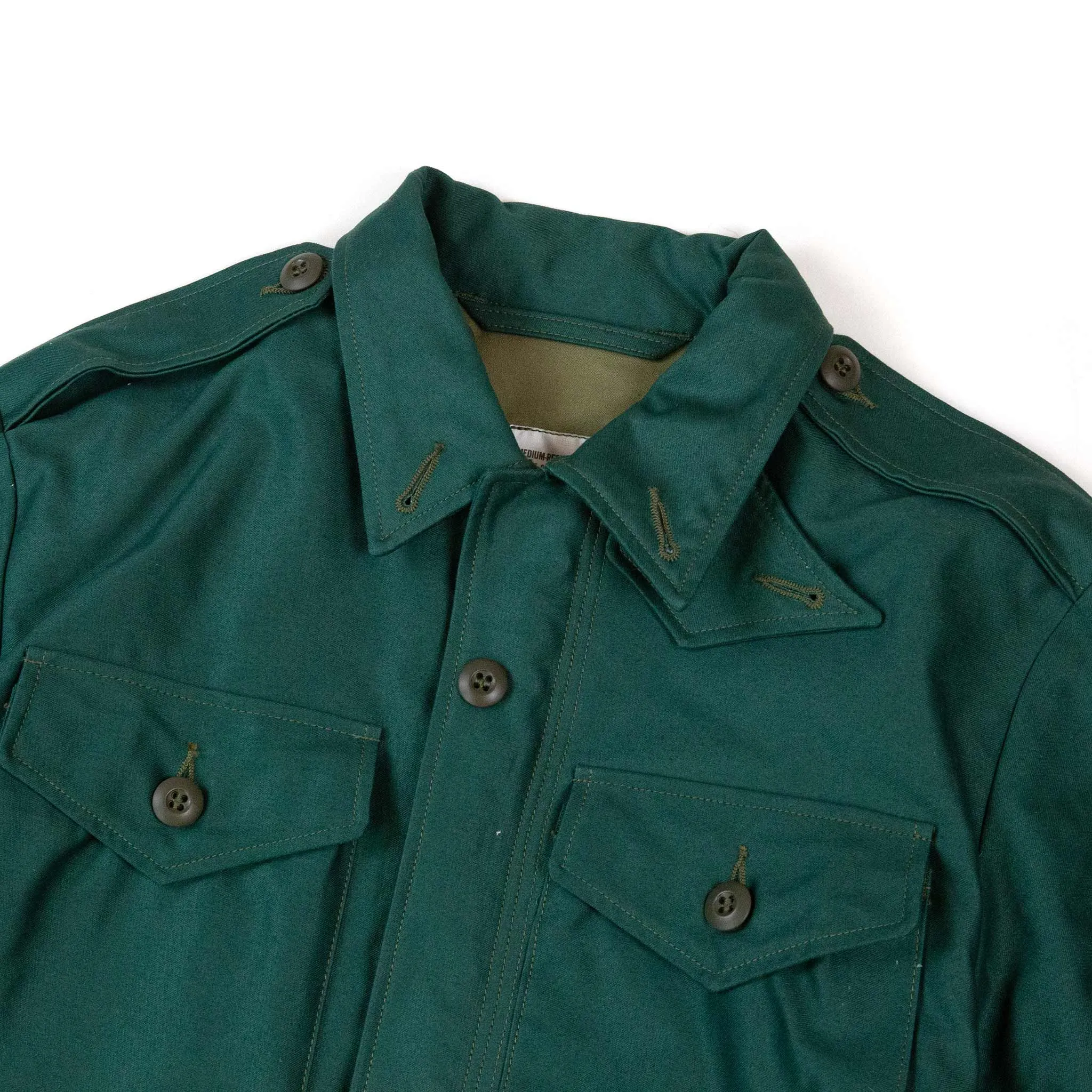 The Real McCoy's MJ21007 Coat, Man's, Cotton Wind Resistant Aggressor Green