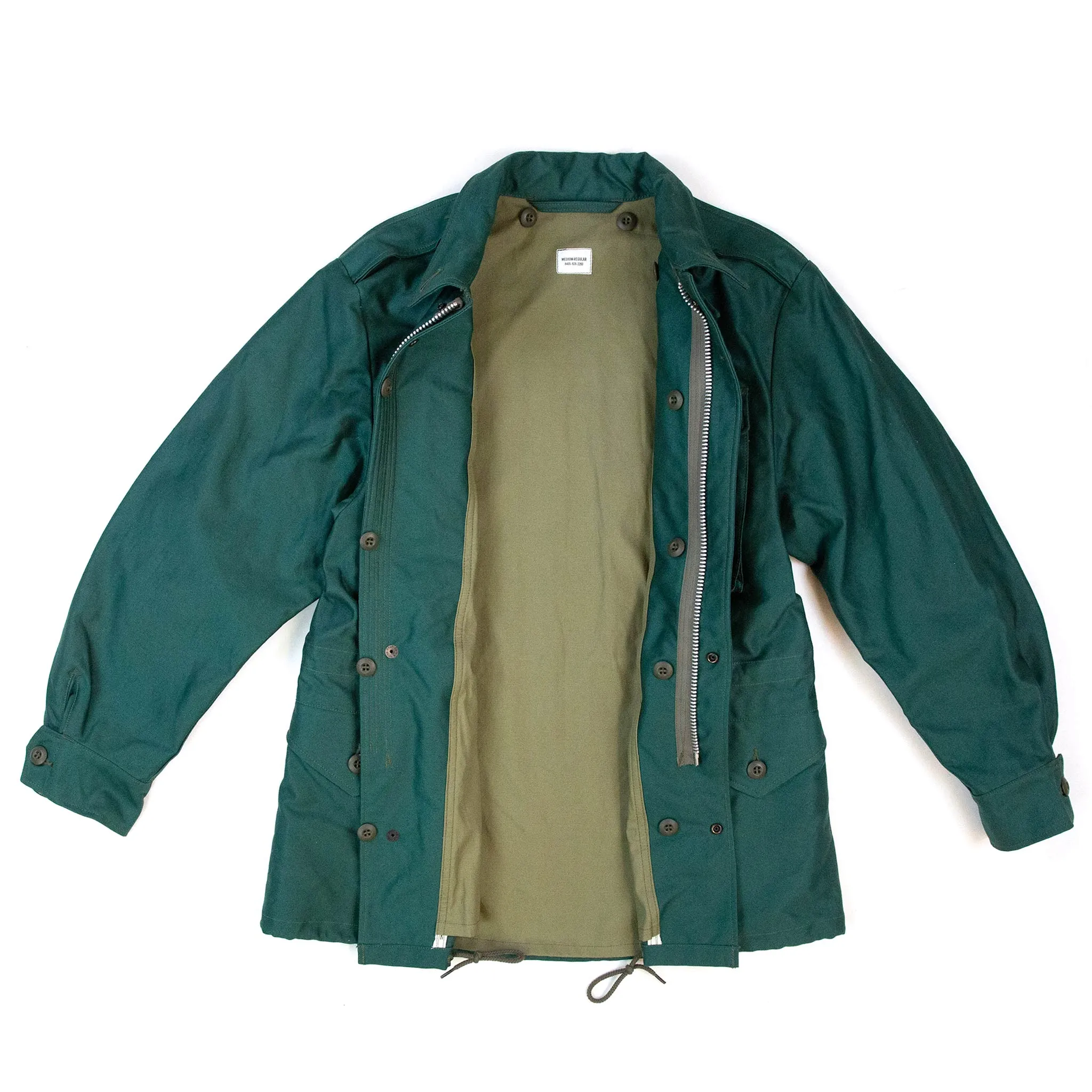 The Real McCoy's MJ21007 Coat, Man's, Cotton Wind Resistant Aggressor Green