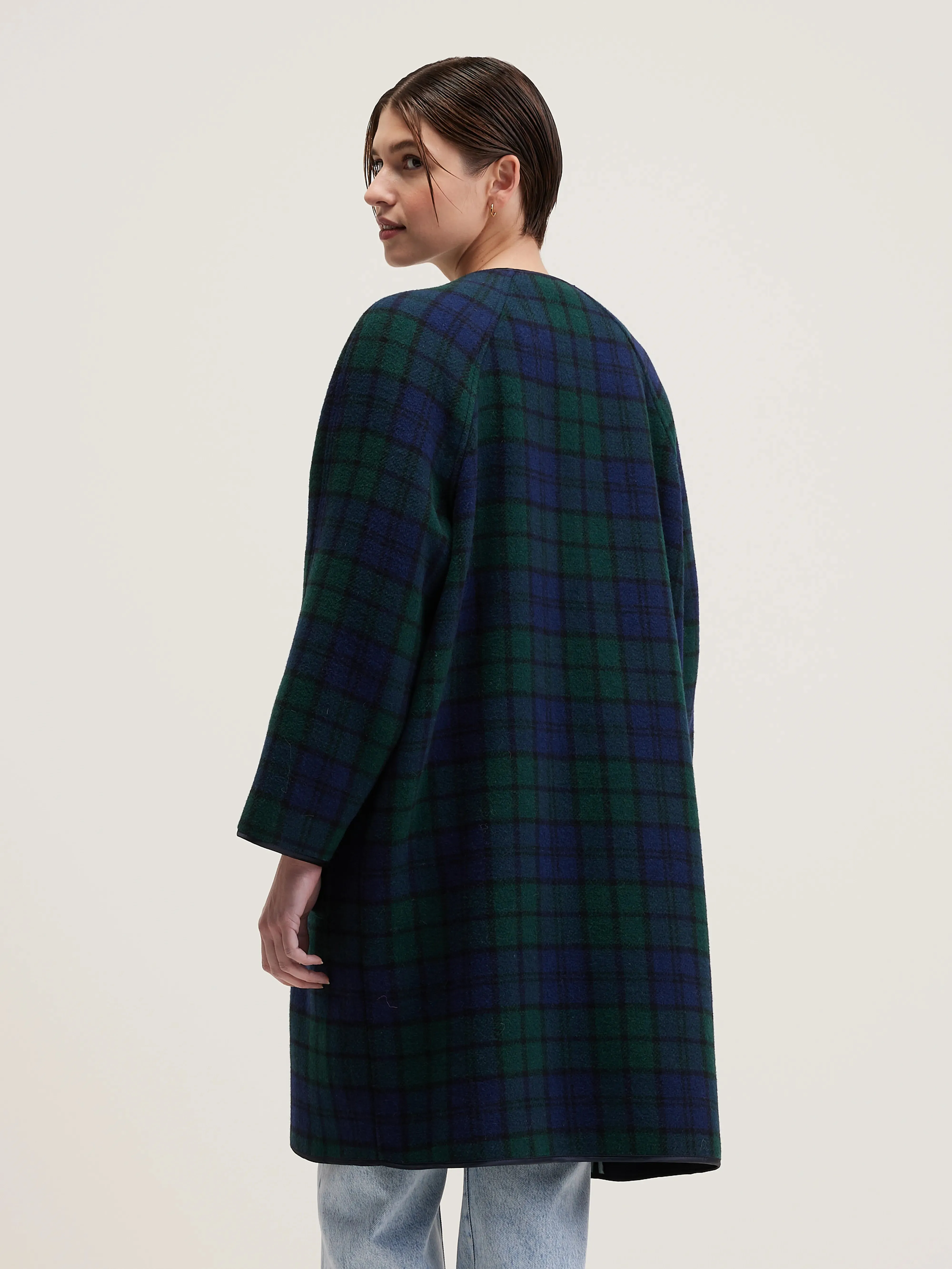 Vendee straight coat (242 / W / CHECK A)