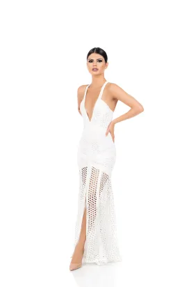 White Bodice "Sophia Net" Dress